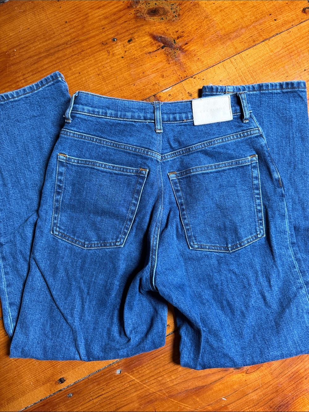 Everlane’s Way High Blue Denim Jeans